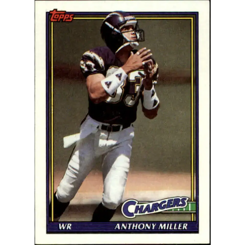 1991 Topps #422 Anthony Miller NM-MT San Diego Chargers Football Card - Football Card Single