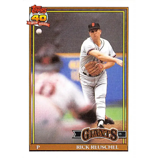 1991 Topps #422 Rick Reuschel NM-MT San Francisco Giants Baseball Card - Baseball Card Single