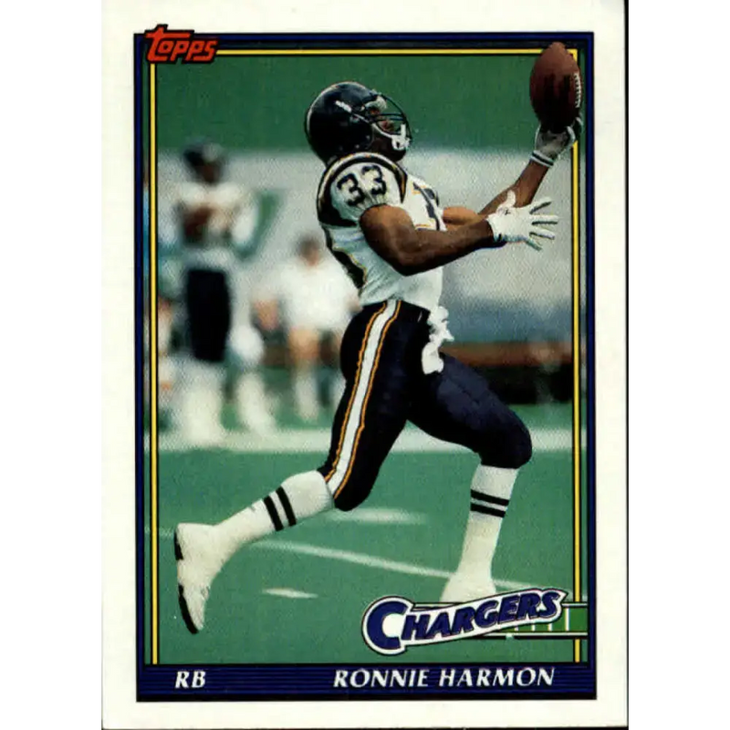 1991 Topps #423 Ronnie Harmon NM-MT San Diego Chargers Football Card - Football Card Single