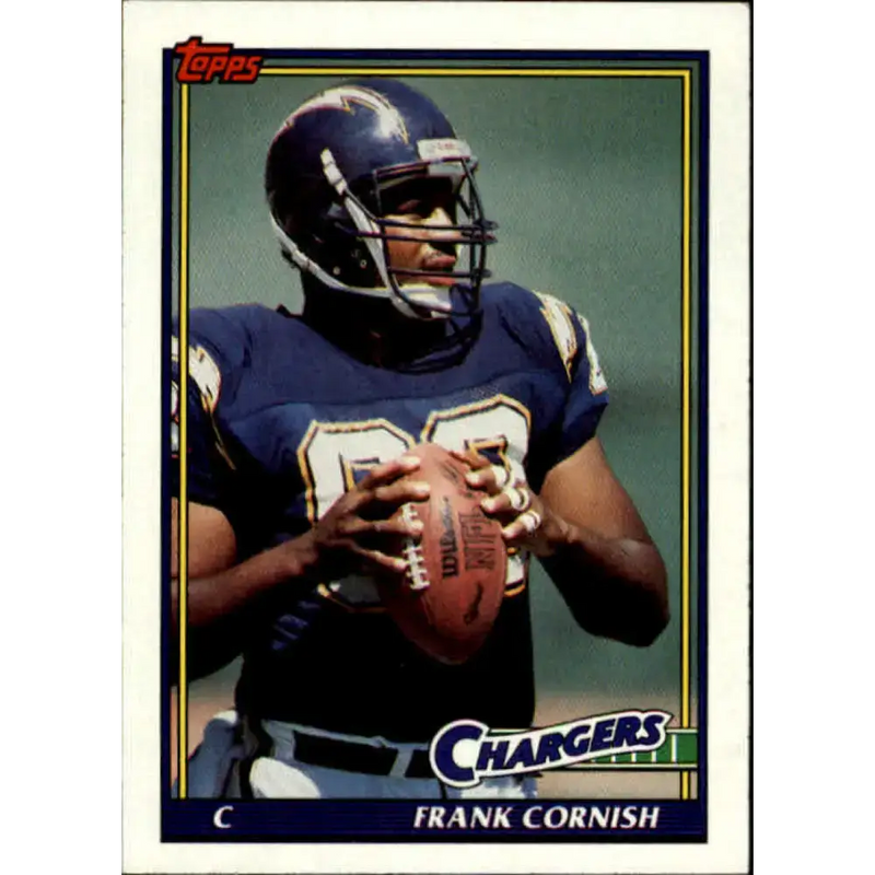1991 Topps #424 Frank Cornish NM-MT San Diego Chargers Football Card - Football Card Single