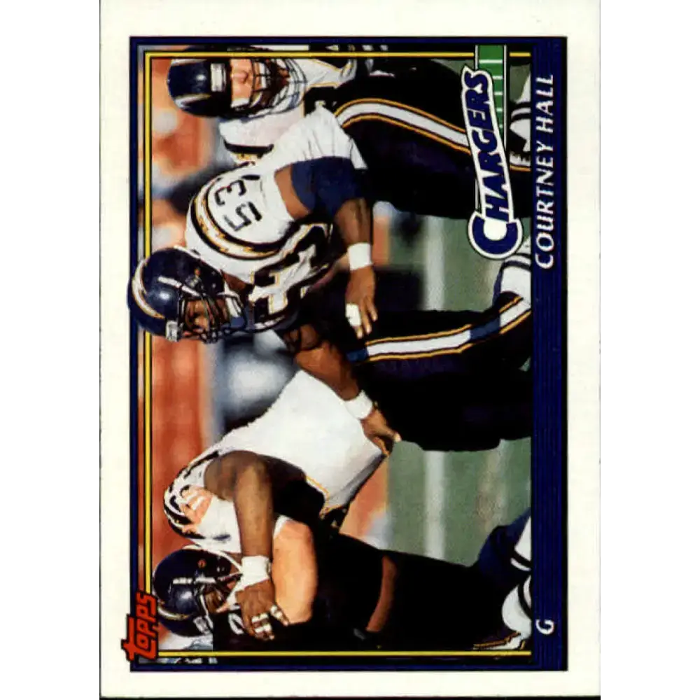 1991 Topps #428 Courtney Hall NM-MT San Diego Chargers Football Card - Football Card Single