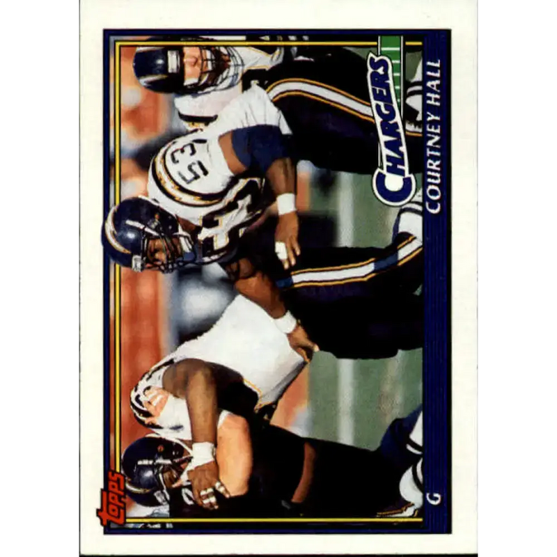 1991 Topps #428 Courtney Hall NM-MT San Diego Chargers Football Card - Football Card Single