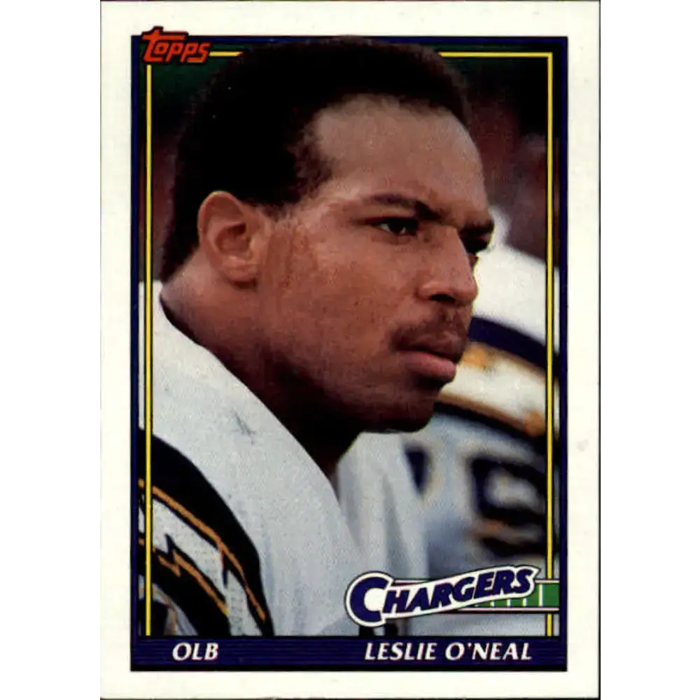 1991 Topps #429 Leslie O’Neal NM-MT San Diego Chargers Football Card - Football Card Single