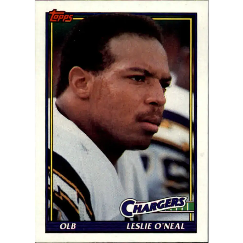 1991 Topps #429 Leslie O’Neal NM-MT San Diego Chargers Football Card - Football Card Single