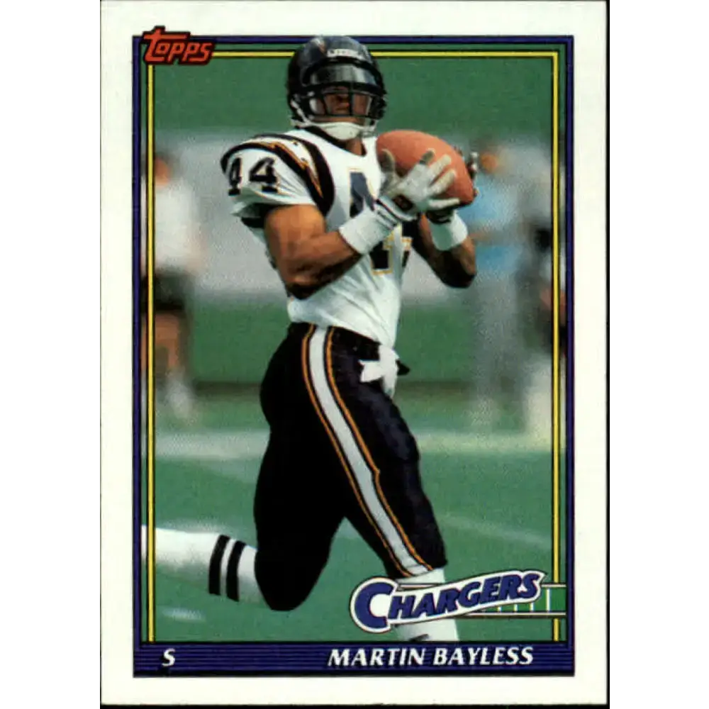 1991 Topps #430 Martin Bayless NM-MT San Diego Chargers Football Card - Football Card Single