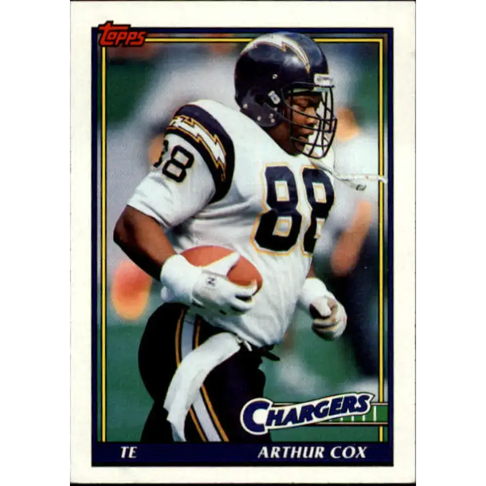 1991 Topps #433 Arthur Cox NM-MT San Diego Chargers Football Card - Football Card Single