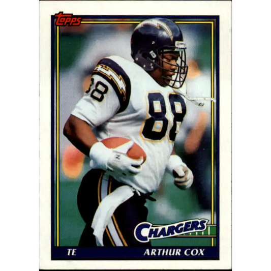 1991 Topps #433 Arthur Cox NM-MT San Diego Chargers Football Card - Football Card Single