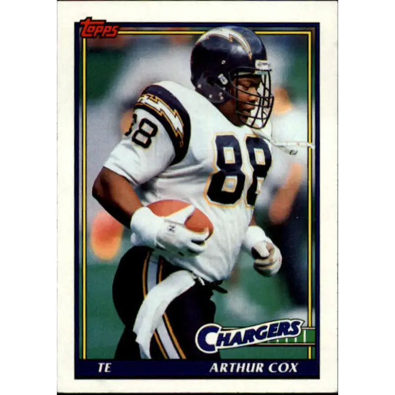 1991 Topps #433 Arthur Cox NM-MT San Diego Chargers Football Card - Football Card Single