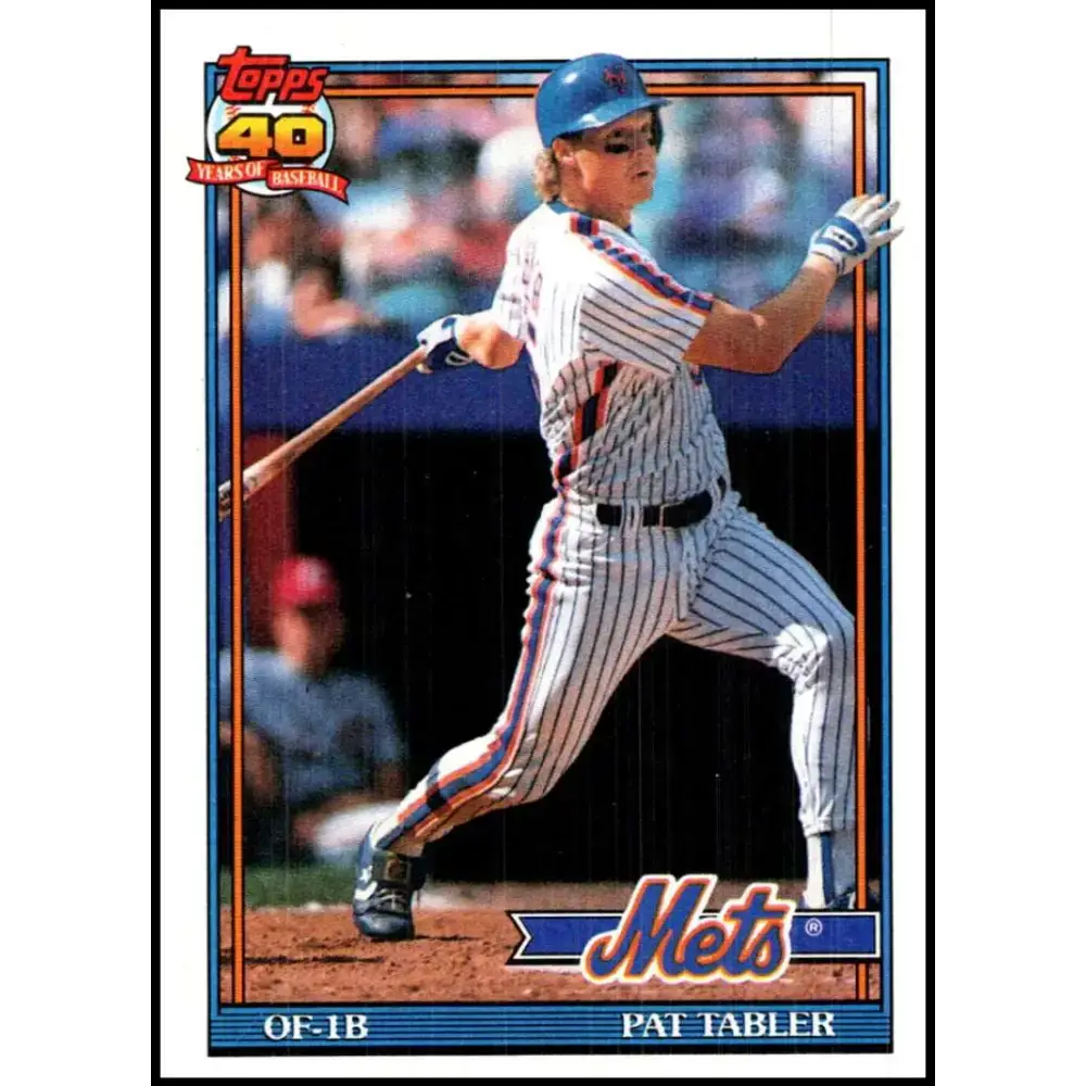 1991 Topps #433 Pat Tabler NM-MT New York Mets Baseball Card - Baseball Card Single