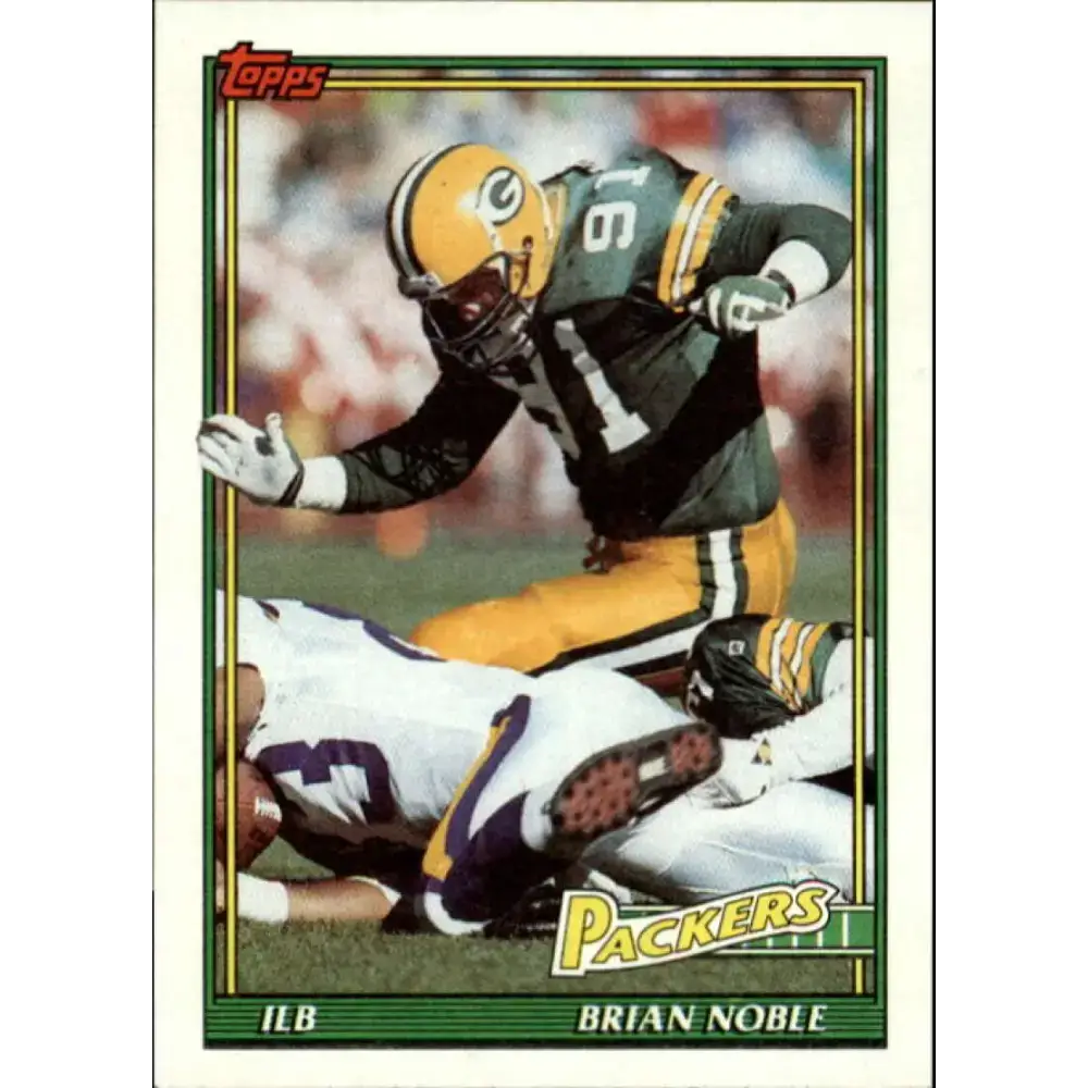 1991 Topps #440 Brian Noble NM-MT Green Bay Packers Football Card - Football Card Single