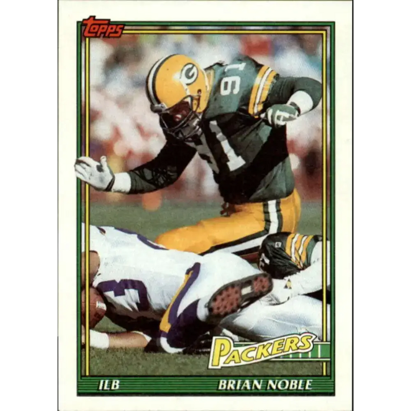 1991 Topps #440 Brian Noble NM-MT Green Bay Packers Football Card - Football Card Single