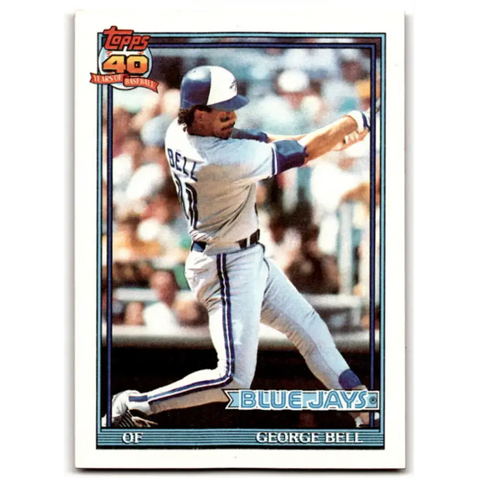 1991 Topps #440 George Bell NM-MT Toronto Blue Jays Baseball Card - Baseball Card Single