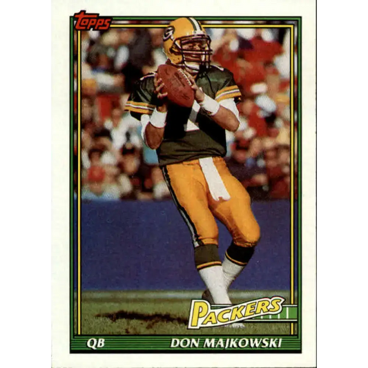 1991 Topps #442 Don Majkowski NM-MT Green Bay Packers Football Card