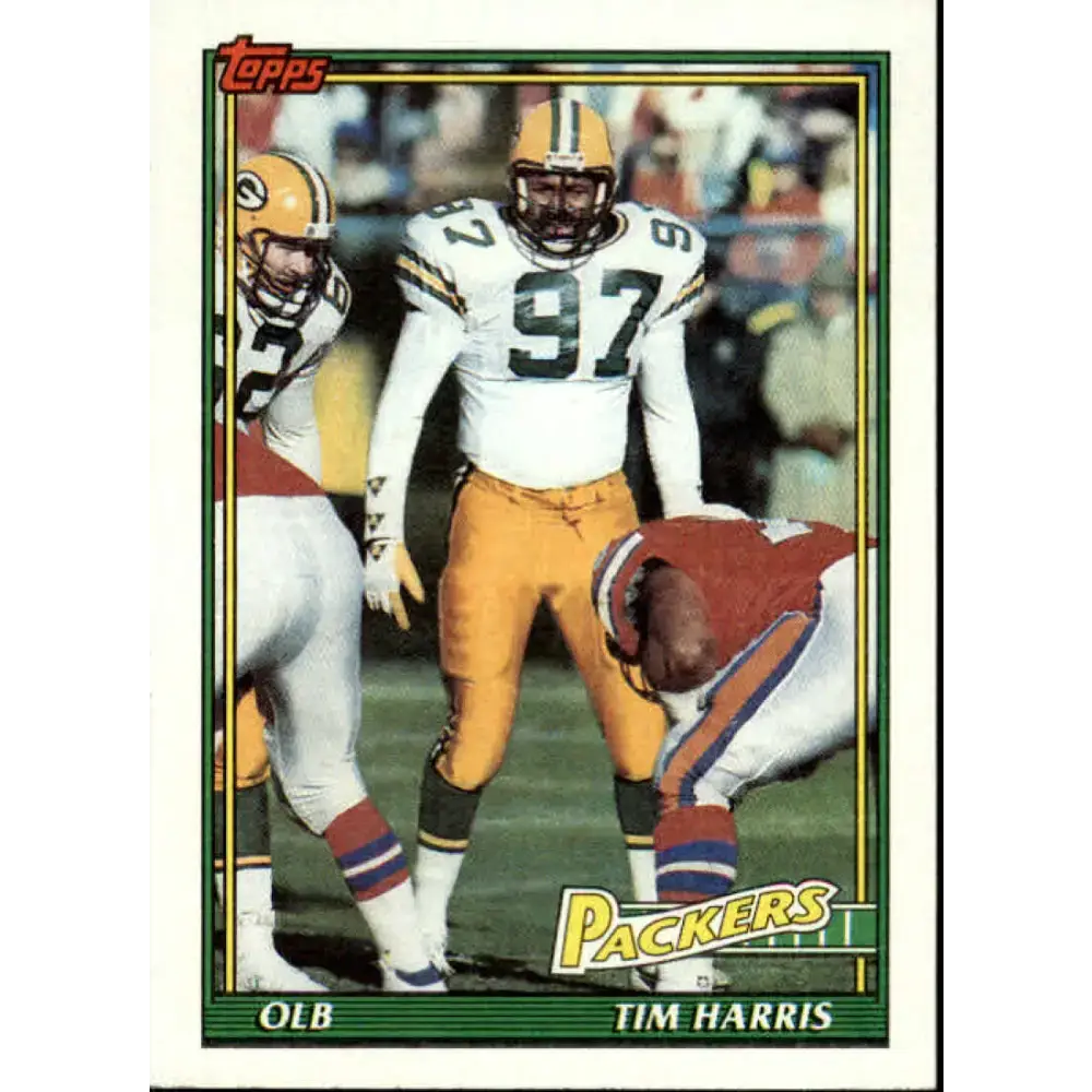 1991 Topps #443 Tim Harris NM-MT Green Bay Packers Football Card - Football Card Single