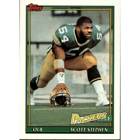 1991 Topps #444 Scott Stephen NM-MT RC Rookie Green Bay Packers Football Card