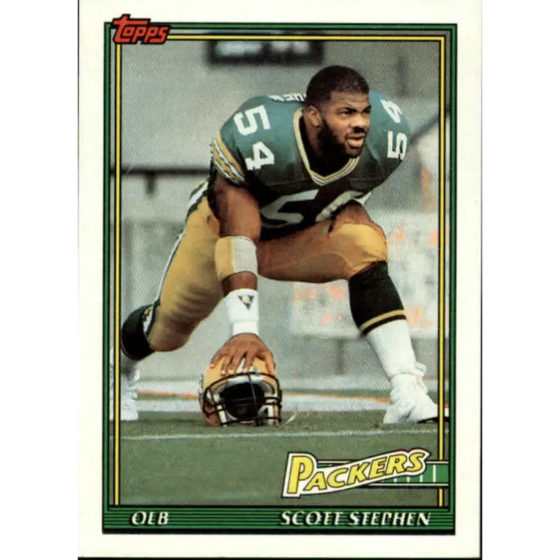 1991 Topps #444 Scott Stephen NM-MT RC Rookie Green Bay Packers Football Card - Football Card Single