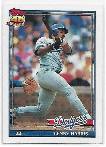 1991 Topps #453 Lenny Harris NM-MT Dodgers - Baseball Card Single