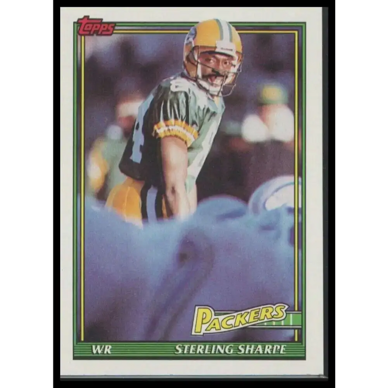 1991 Topps #456 Sterling Sharpe NM-MT Green Bay Packers Football Card - Football Card Single