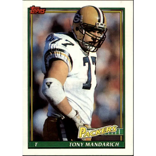 1991 Topps #457A Tony Mandarich NM-MT Green Bay Packers Football Card
