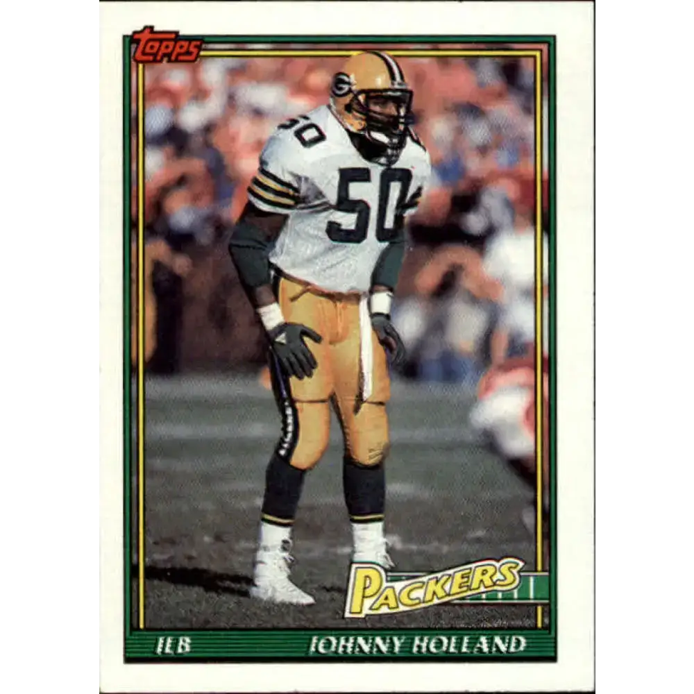 1991 Topps #458 Johnny Holland NM-MT Green Bay Packers Football Card - Football Card Single