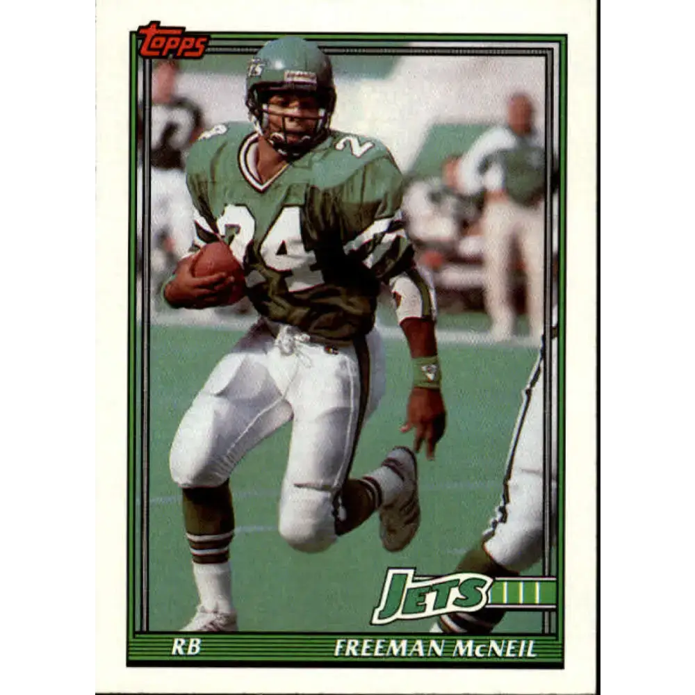 1991 Topps #461 Freeman McNeil NM-MT New York Jets Football Card - Football Card Single