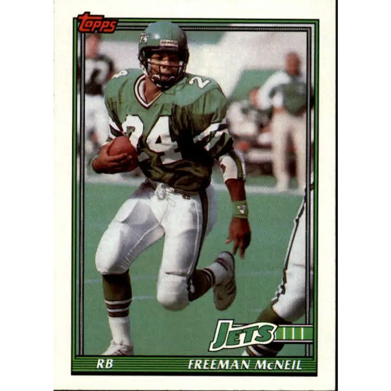 1991 Topps #461 Freeman McNeil NM-MT New York Jets Football Card - Football Card Single