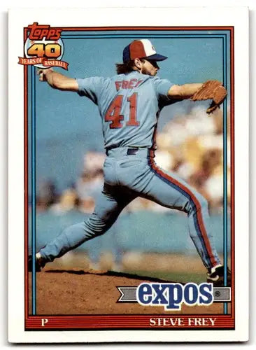 1991 Topps #462 Steve Frey EX/NM Expos ID:43333 - Baseball Card Single