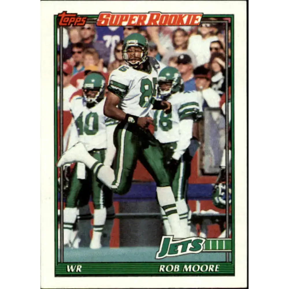 1991 Topps #463 Rob Moore NM-MT RC Rookie New York Jets Football Card