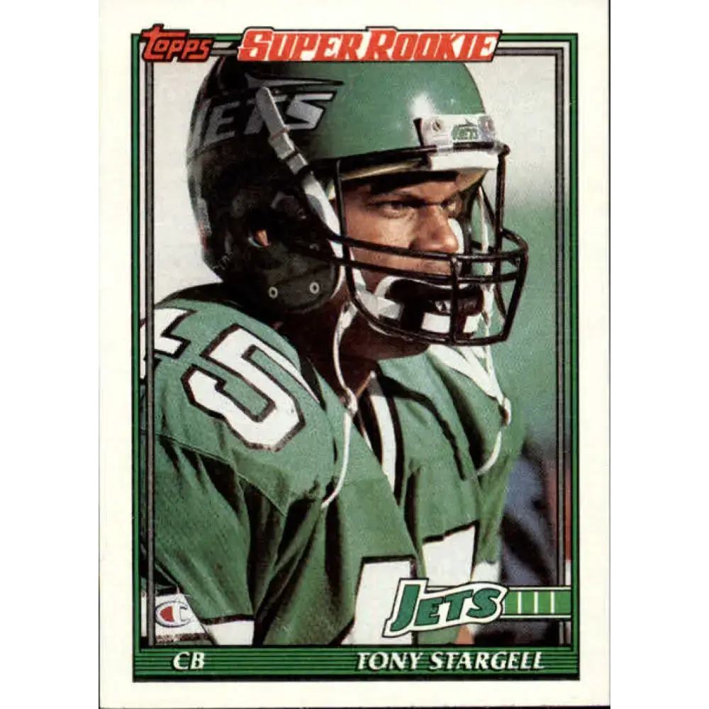 1991 Topps #467 Tony Stargell NM-MT RC Rookie New York Jets Football Card - Football Card Single
