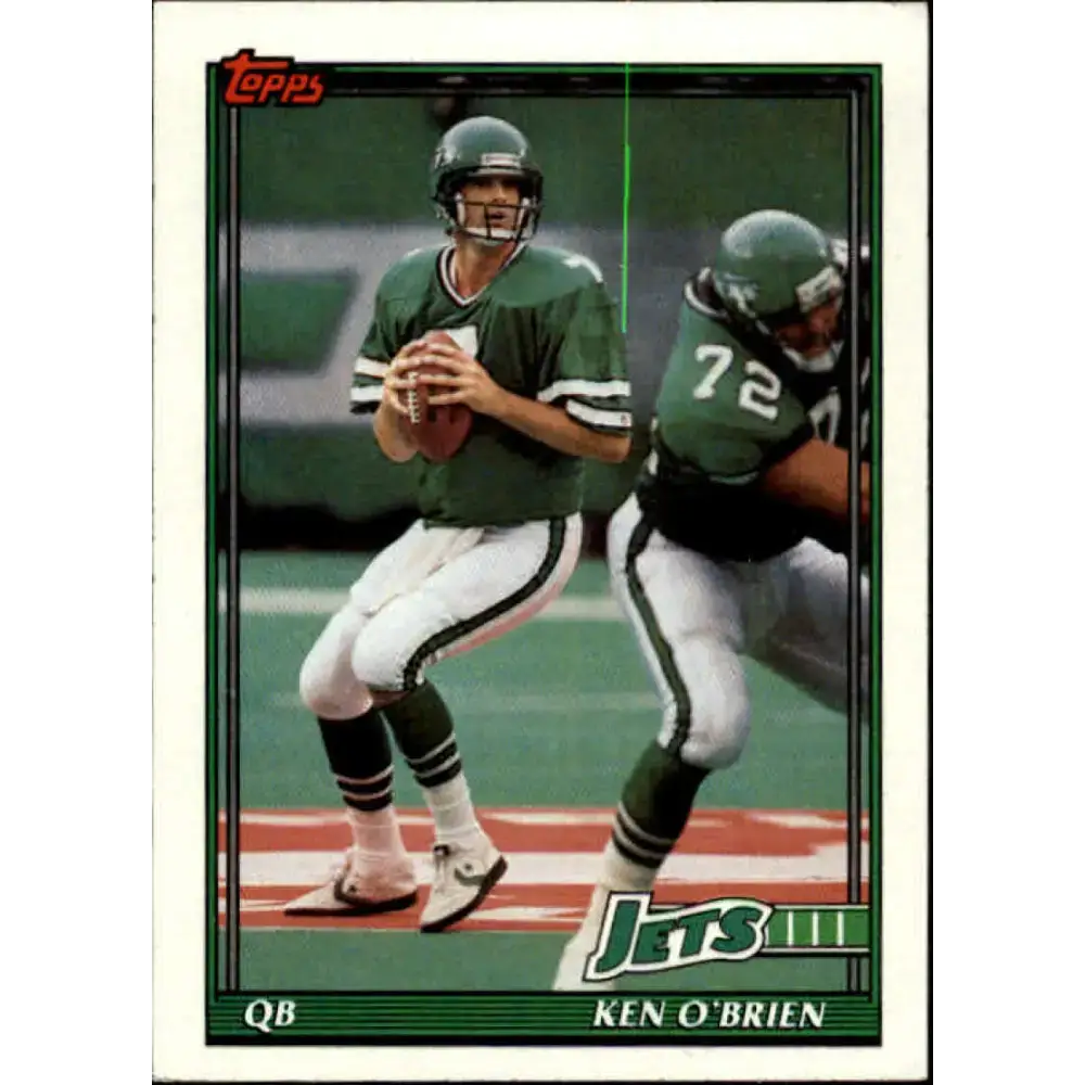 1991 Topps #468 Ken O’Brien NM-MT New York Jets Football Card - Football Card Single