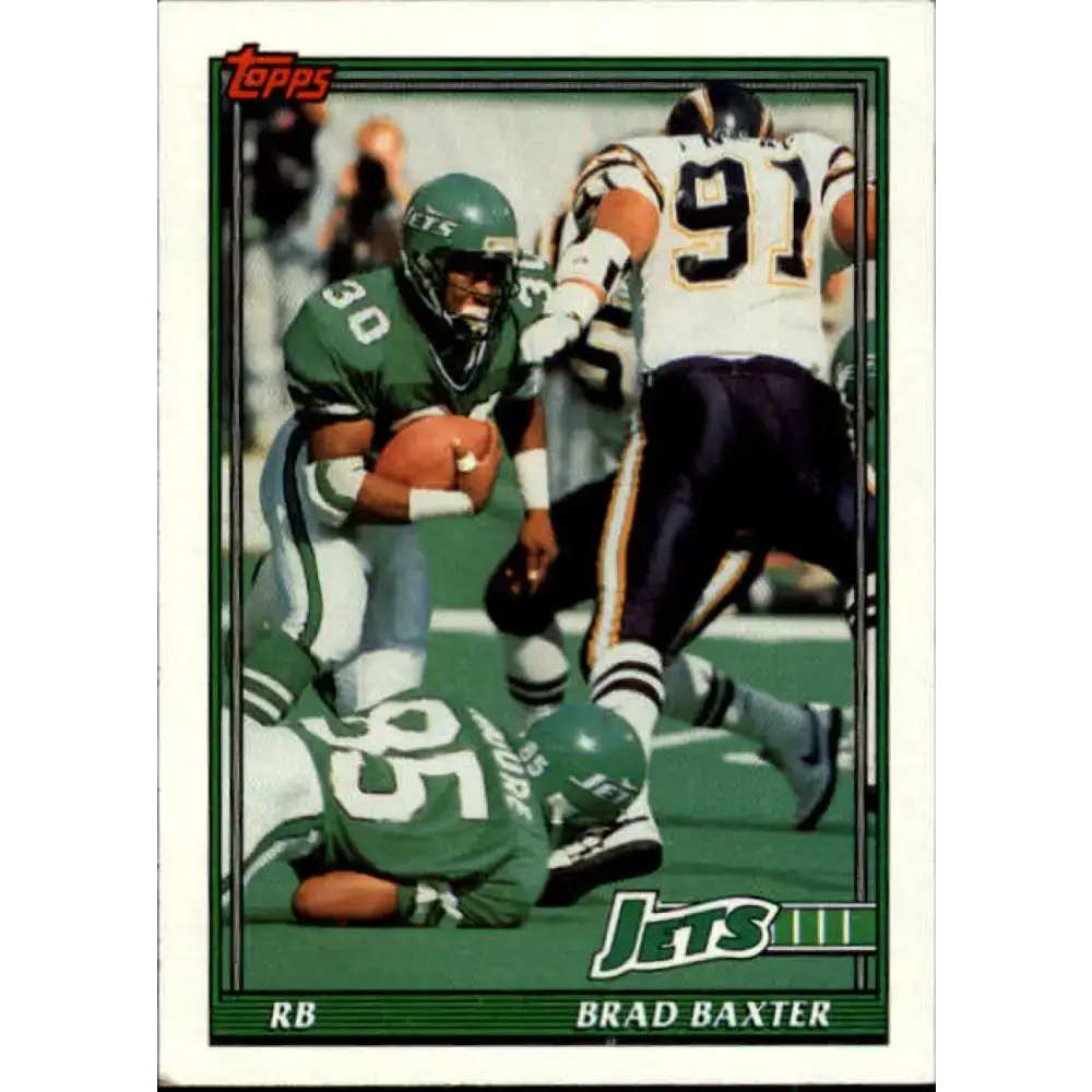 1991 Topps #474 Brad Baxter NM-MT New York Jets Football Card
