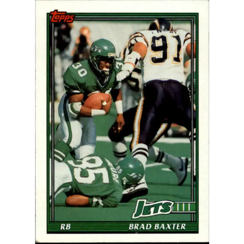 1991 Topps #474 Brad Baxter NM-MT New York Jets Football Card