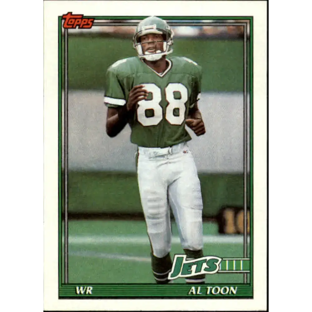 1991 Topps #476 Al Toon NM-MT New York Jets Football Card - Football Card Single