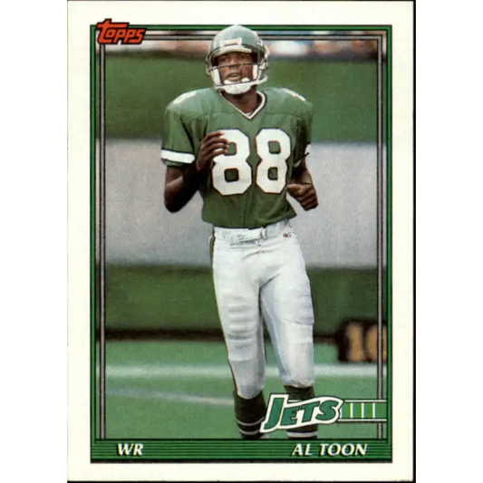 1991 Topps #476 Al Toon NM-MT New York Jets Football Card - Football Card Single