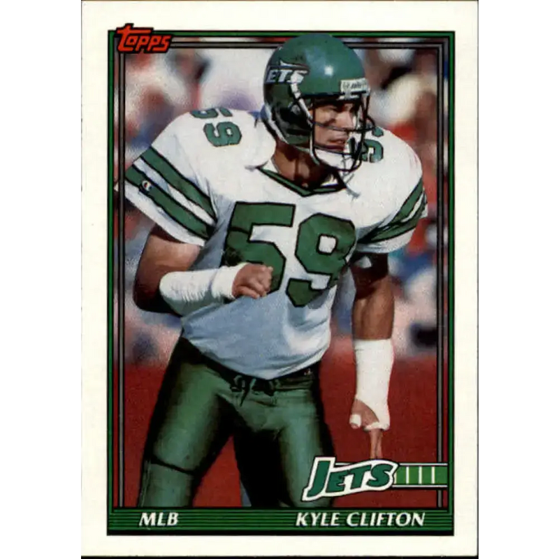 1991 Topps #479 Kyle Clifton NM-MT New York Jets Football Card - Football Card Single