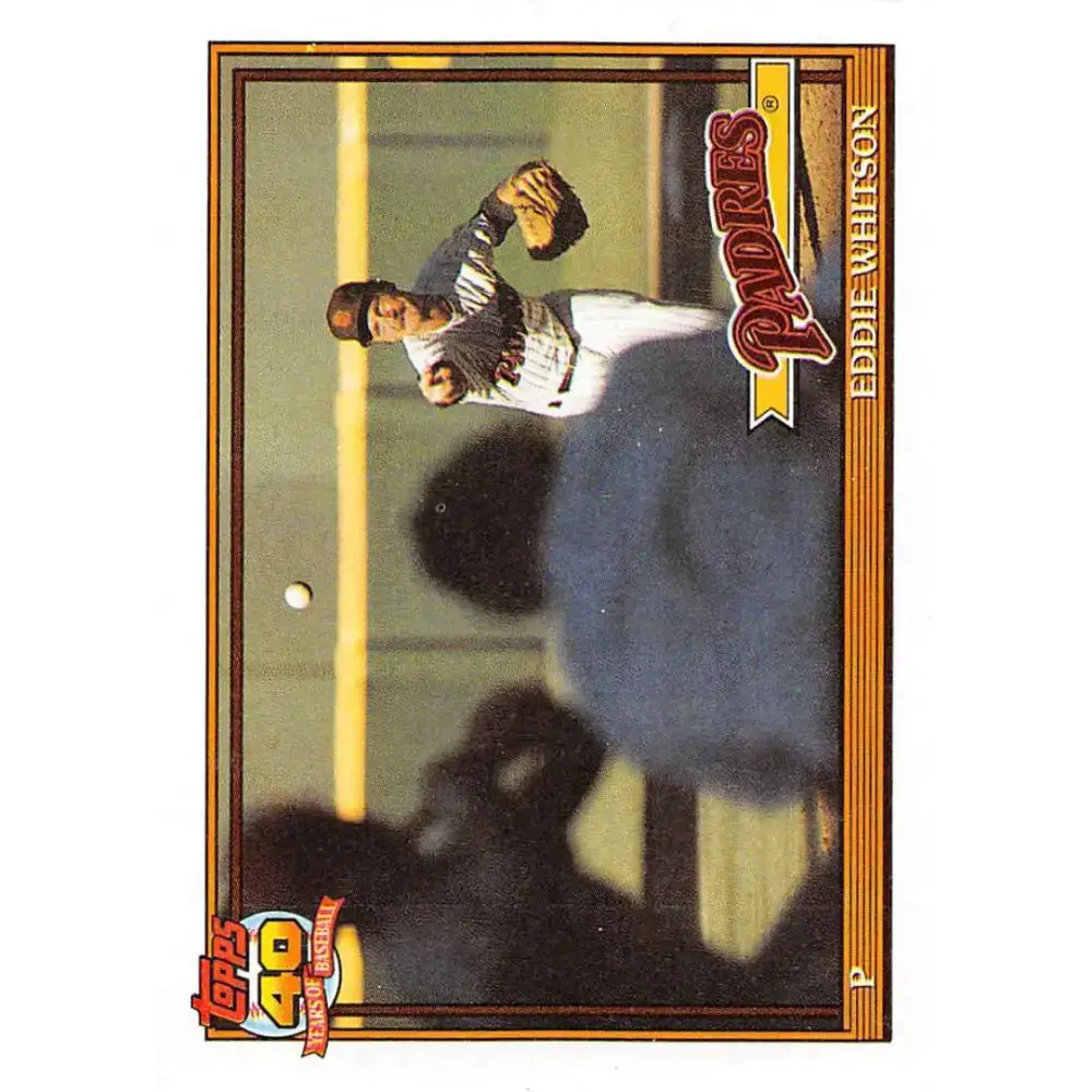 1991 Topps #481 Ed Whitson NM-MT San Diego Padres Baseball Card - Baseball Card Single