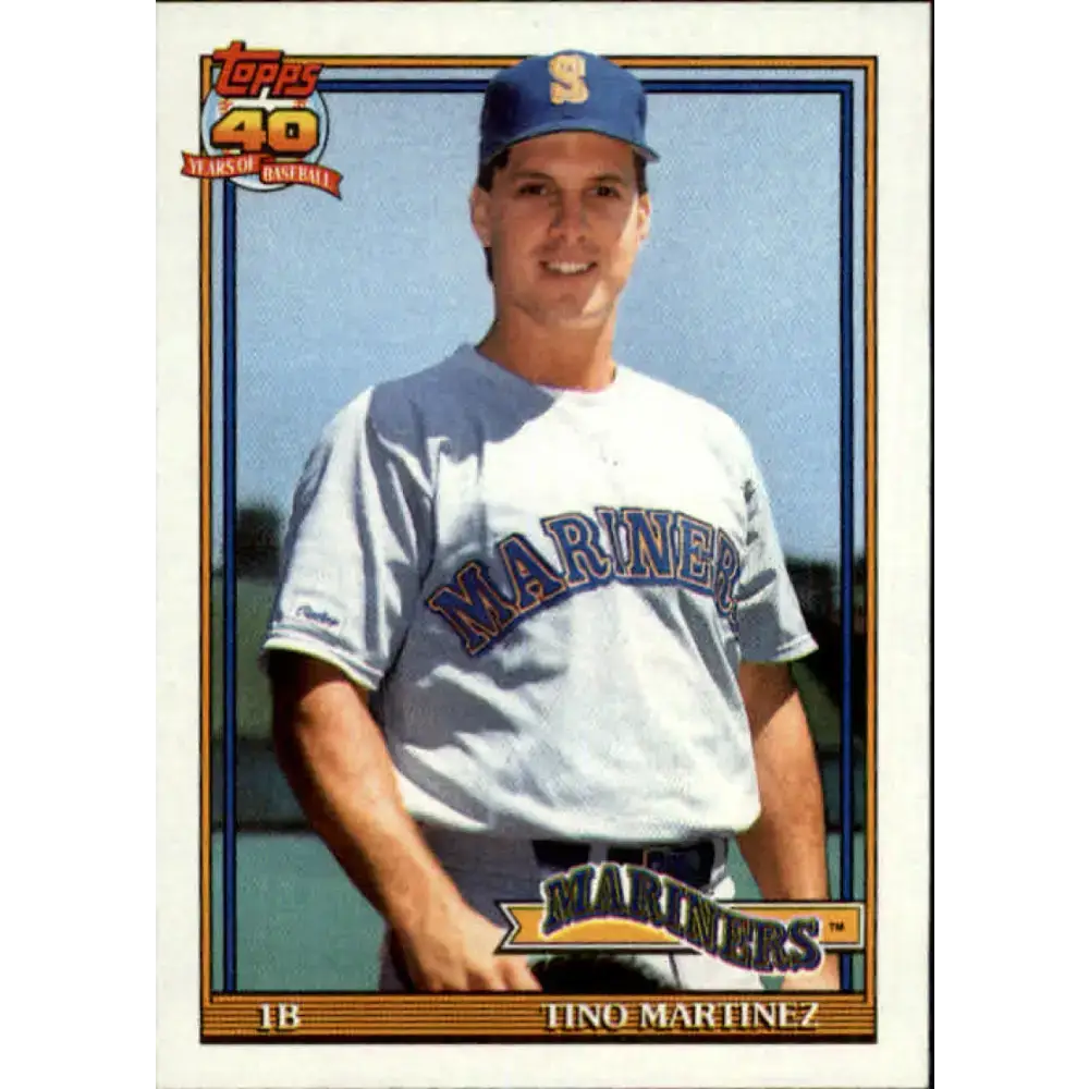 1991 Topps #482 Tino Martinez NM-MT Seattle Mariners Baseball Card - Baseball Card Single