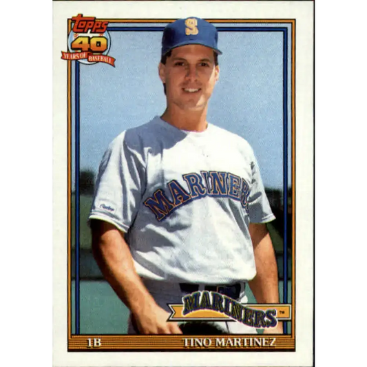 1991 Topps #482 Tino Martinez NM-MT Seattle Mariners Baseball Card - Baseball Card Single