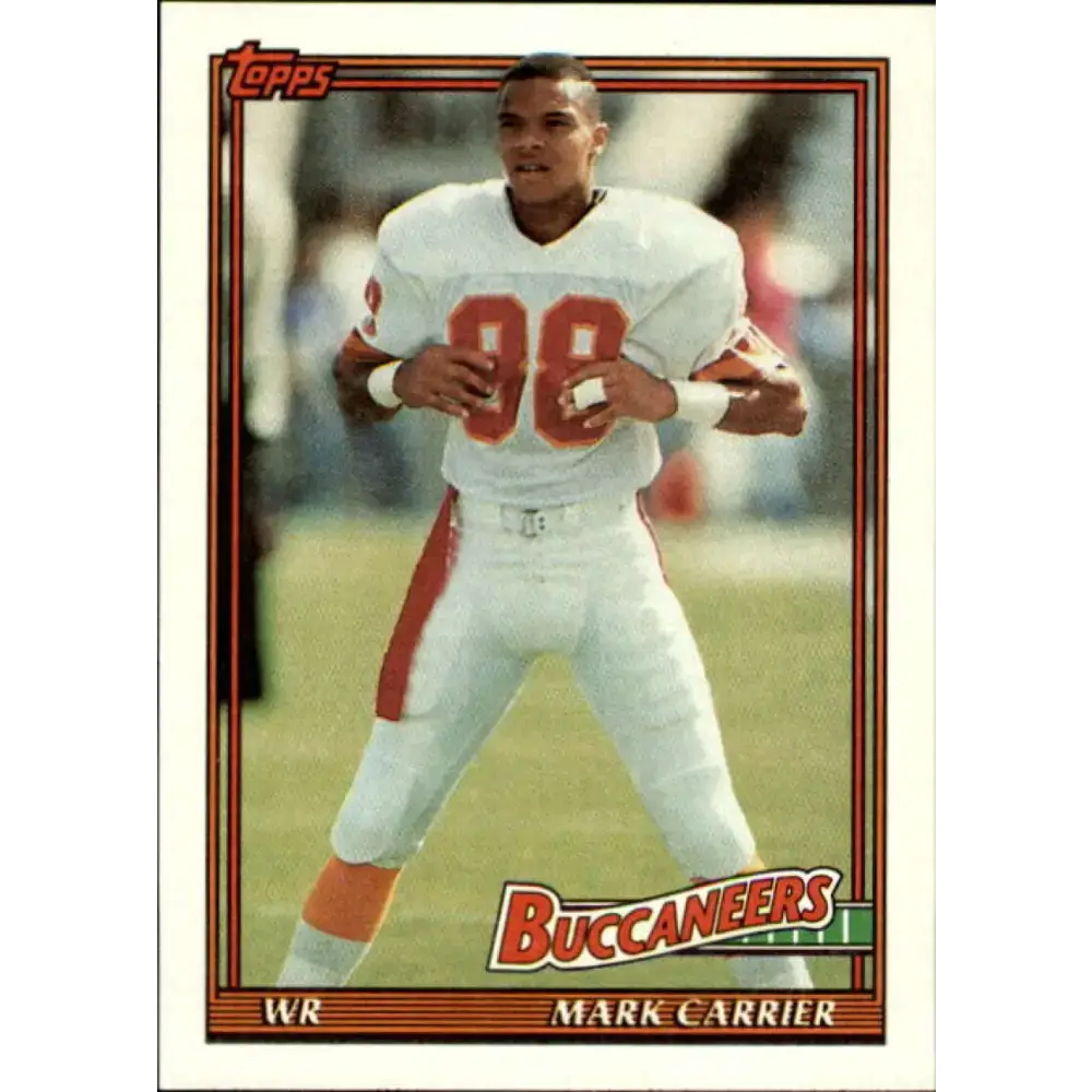 1991 Topps #483 Mark Carrier NM-MT Tampa Bay Buccaneers Football Card - Football Card Single