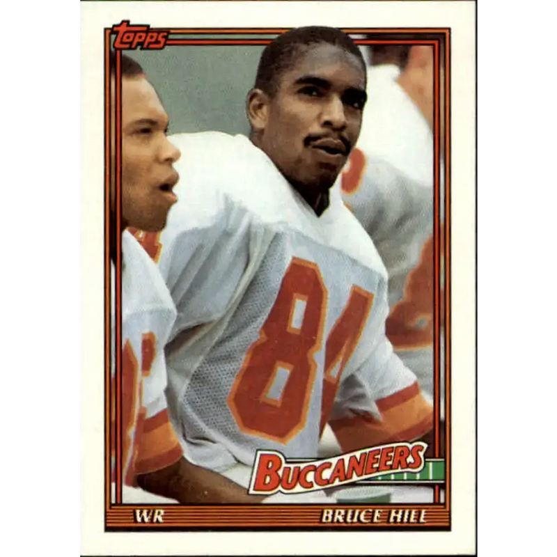 1991 Topps #485 Bruce Hill NM-MT Tampa Bay Buccaneers Football Card - Football Card Single
