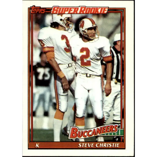1991 Topps #486 Steve Christie NM-MT RC Rookie Tampa Bay Buccaneers Football Card