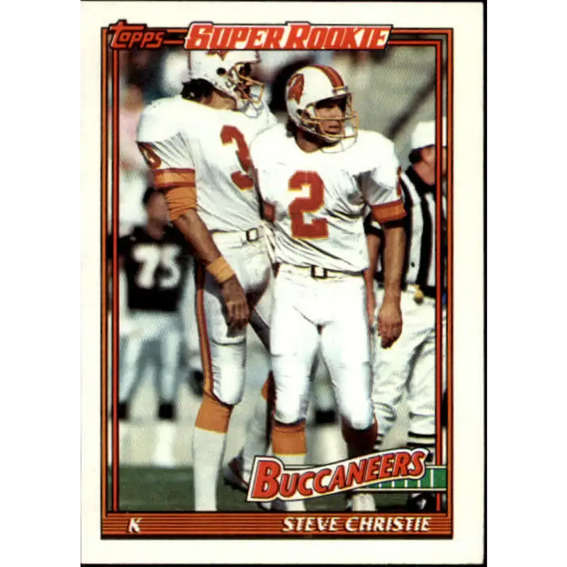 1991 Topps #486 Steve Christie NM-MT RC Rookie Tampa Bay Buccaneers Football Card - Football Card Single