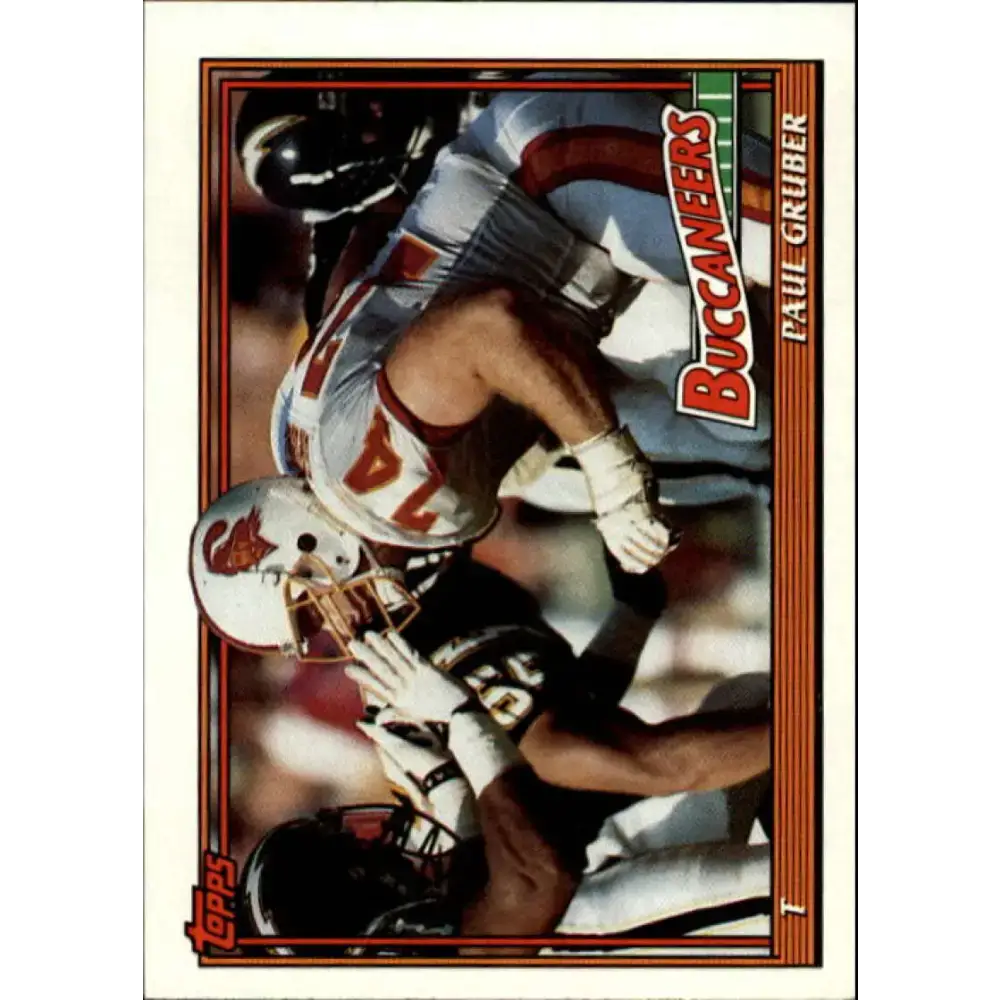 1991 Topps #487 Paul Gruber NM-MT Tampa Bay Buccaneers Football Card - Football Card Single