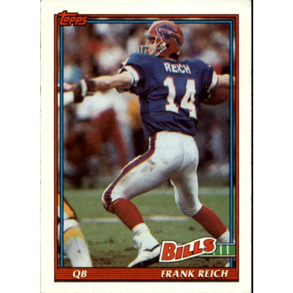 1991 Topps #49 Frank Reich NM-MT Buffalo Bills Football Card - Football Card Single