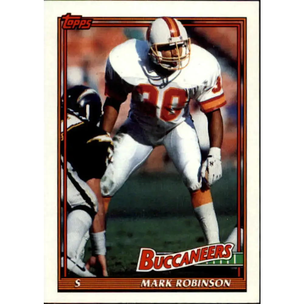 1991 Topps #496 Mark Robinson NM-MT Tampa Bay Buccaneers Football Card - Football Card Single