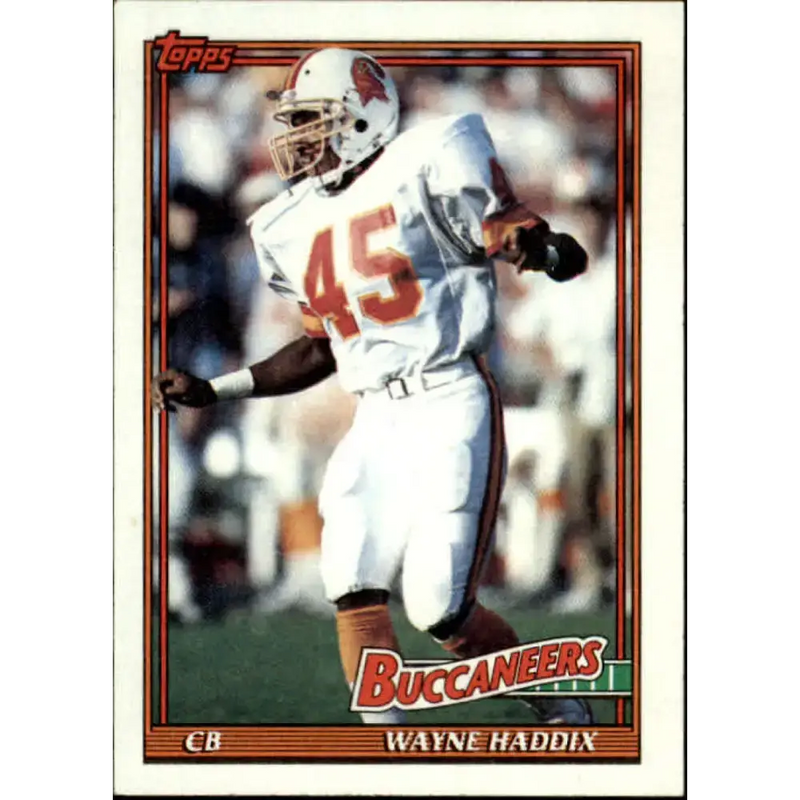 1991 Topps #498 Wayne Haddix NM-MT Tampa Bay Buccaneers Football Card - Football Card Single