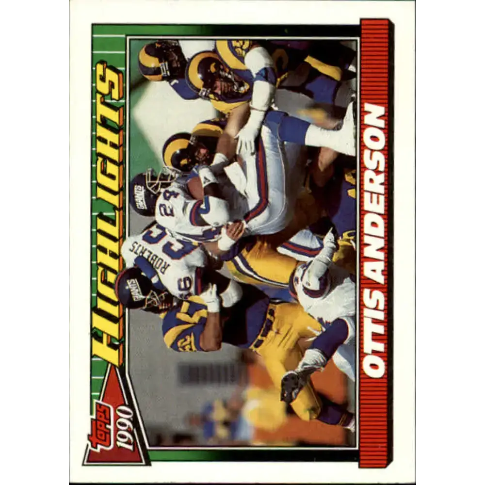 1991 Topps #5 Ottis Anderson NM-MT New York Giants Football Card - Football Card Single