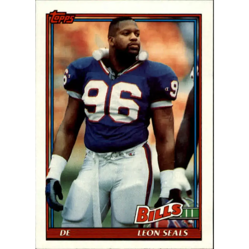 1991 Topps #50 Leon Seals NM-MT Buffalo Bills Football Card - Football Card Single