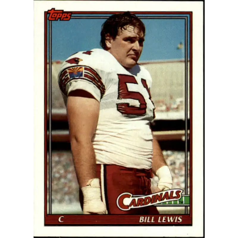 1991 Topps #512 Bill Lewis NM-MT Phoenix Cardinals Football Card - Football Card Single