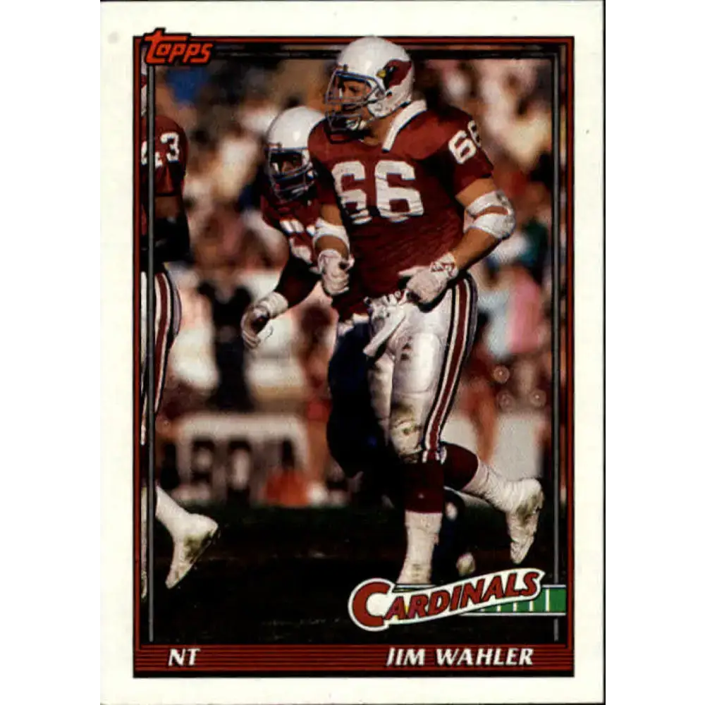 1991 Topps #516 Jim Wahler NM-MT RC Rookie Phoenix Cardinals Football Card - Football Card Single
